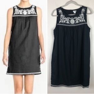 J. CREW Sleeveless Embroidered Sun Dress
